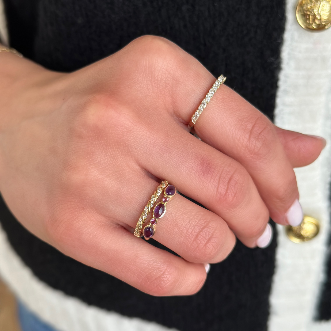 14K Diamond Marquise Anniversary Band
