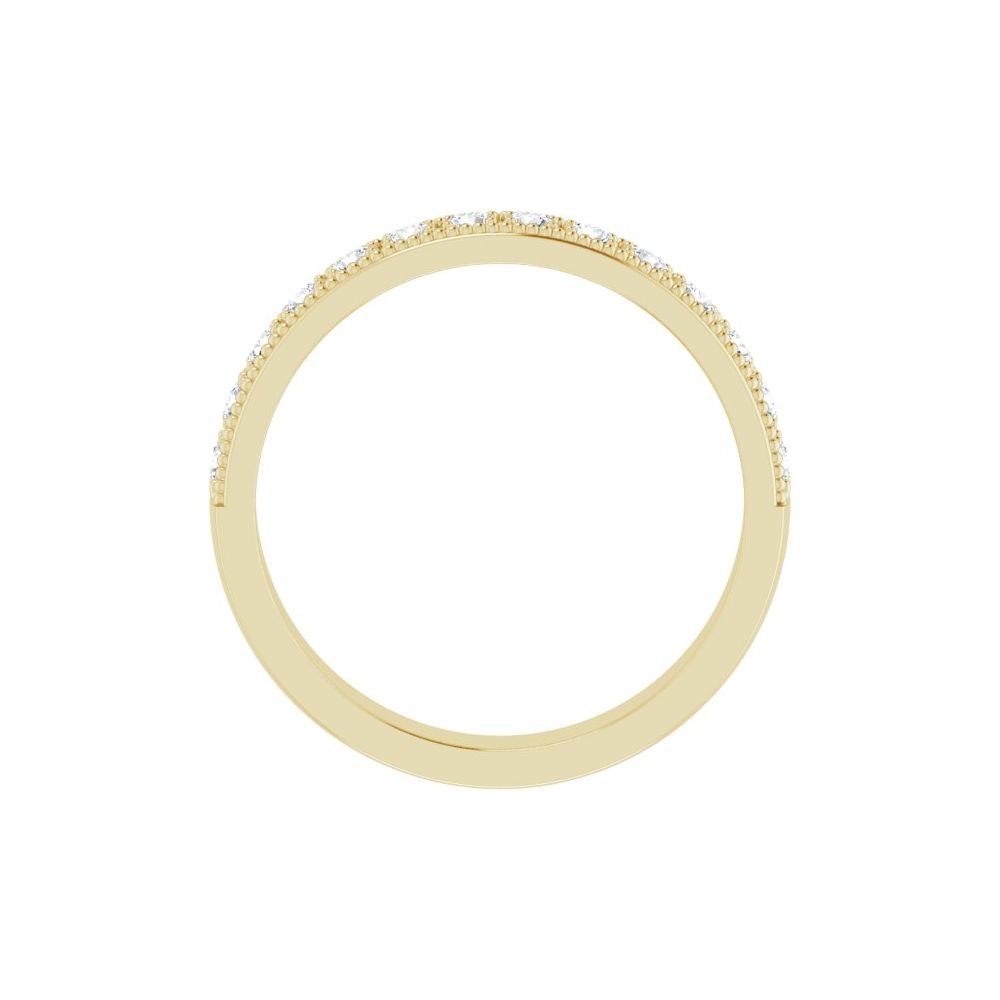 14K Diamond Milgrain Anniversary Band
