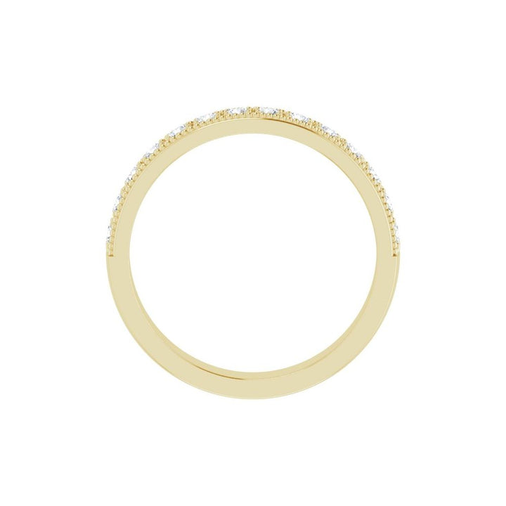 14K Diamond Milgrain Anniversary Band