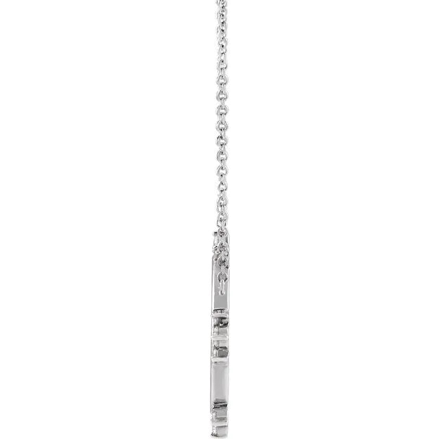 14K Diamond Miraculous Medal Necklace