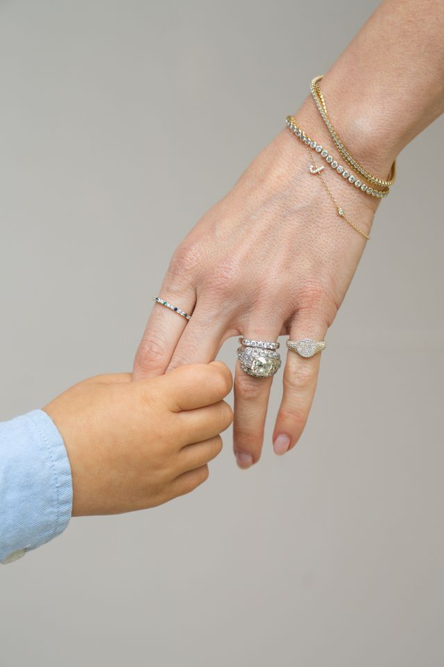 14K Diamond Signet Pinky Ring
