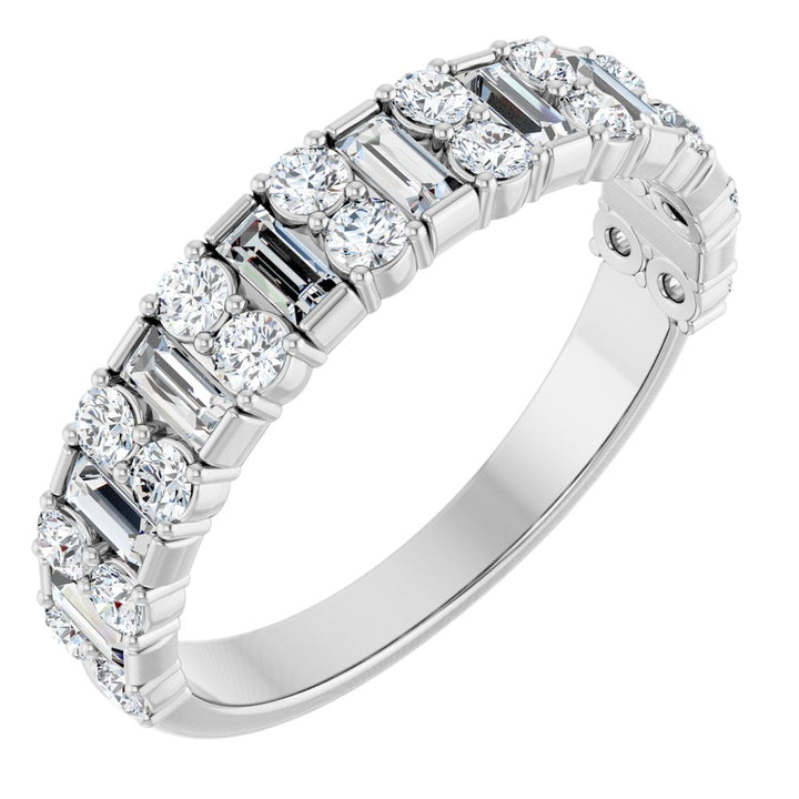 14K Diamond Stacked Anniversary Band