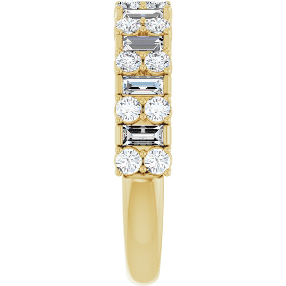 14K Diamond Stacked Anniversary Band