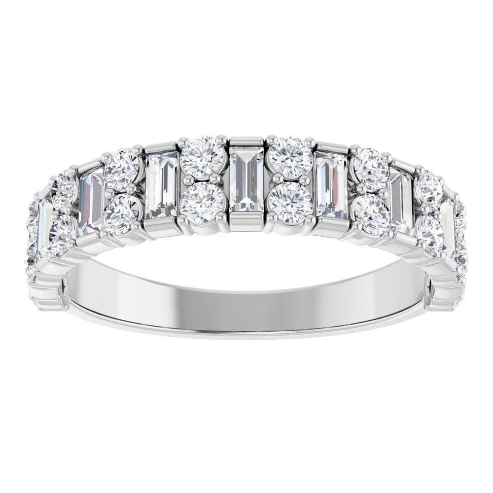 14K Diamond Stacked Anniversary Band
