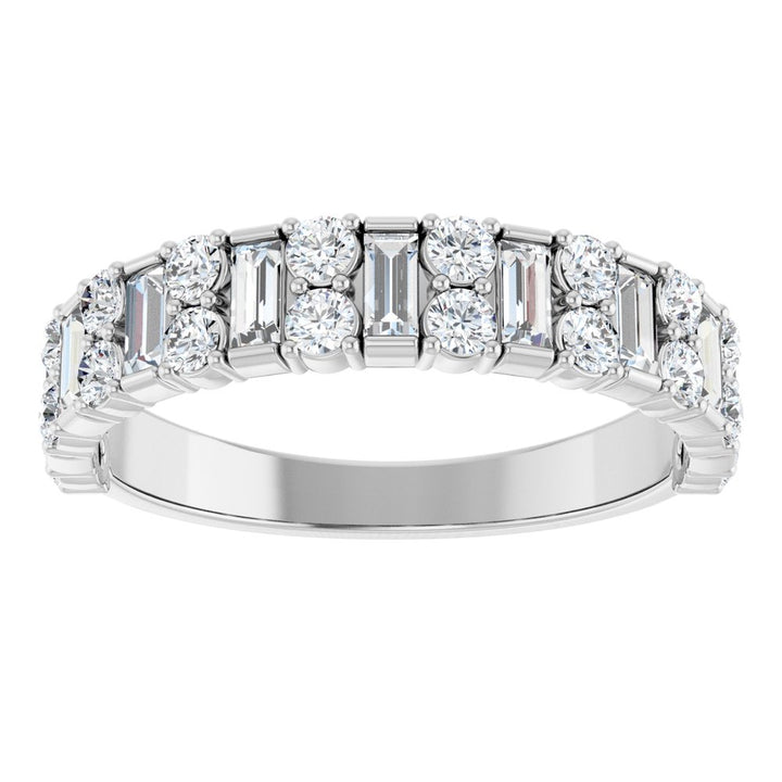 14K Diamond Stacked Anniversary Band