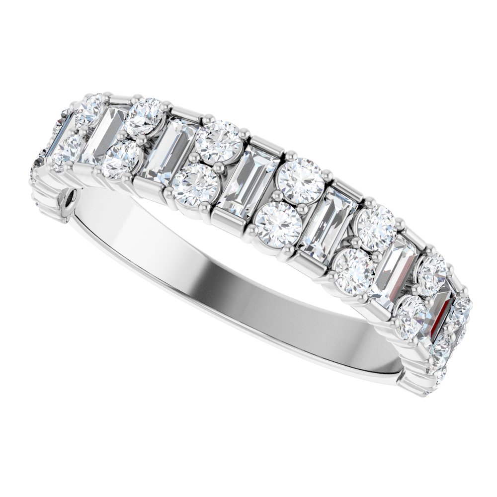 14K Diamond Stacked Anniversary Band