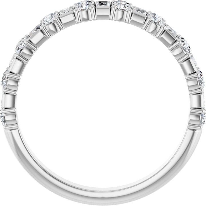 14K Diamond Stacked Anniversary Band