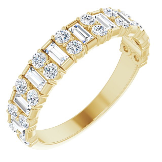14K Diamond Stacked Anniversary Band