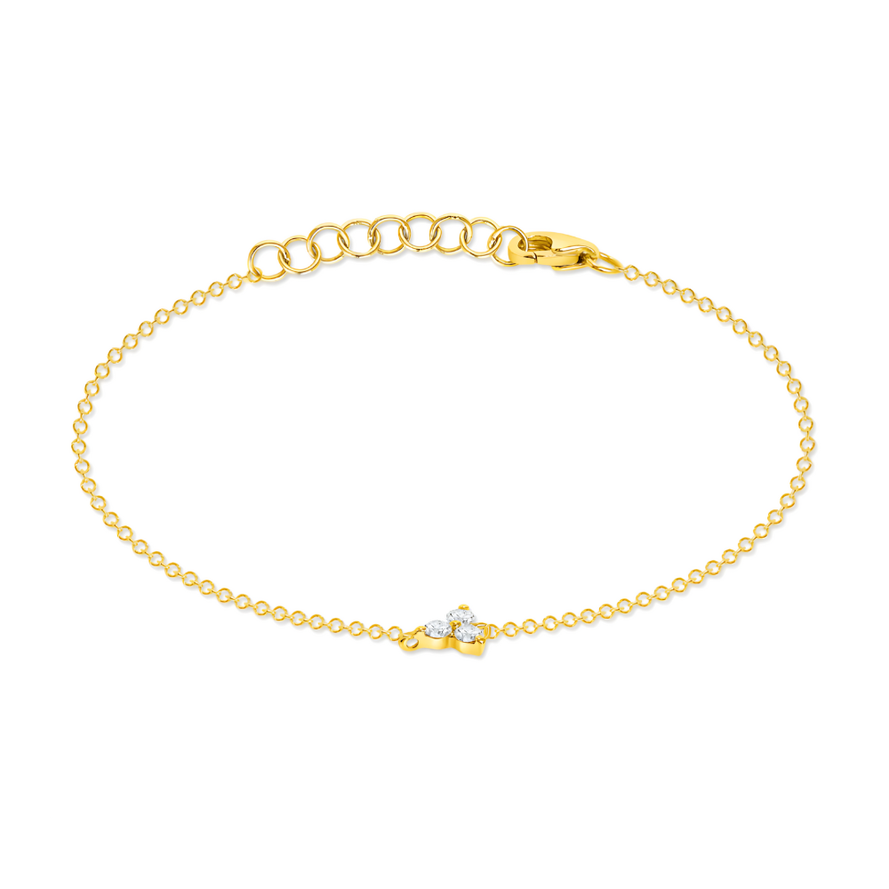 14K Diamond Trio Bracelet