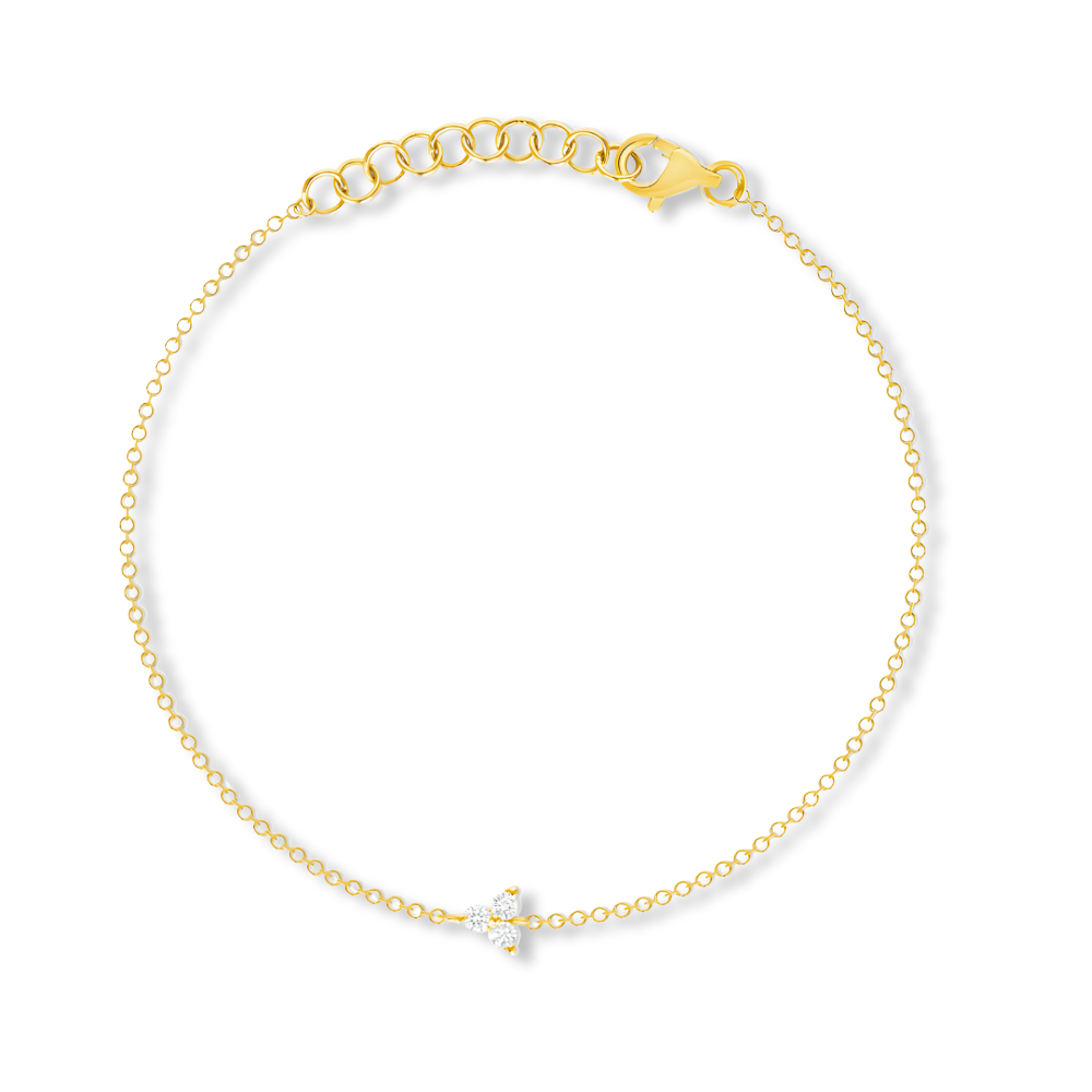 14K Diamond Trio Bracelet