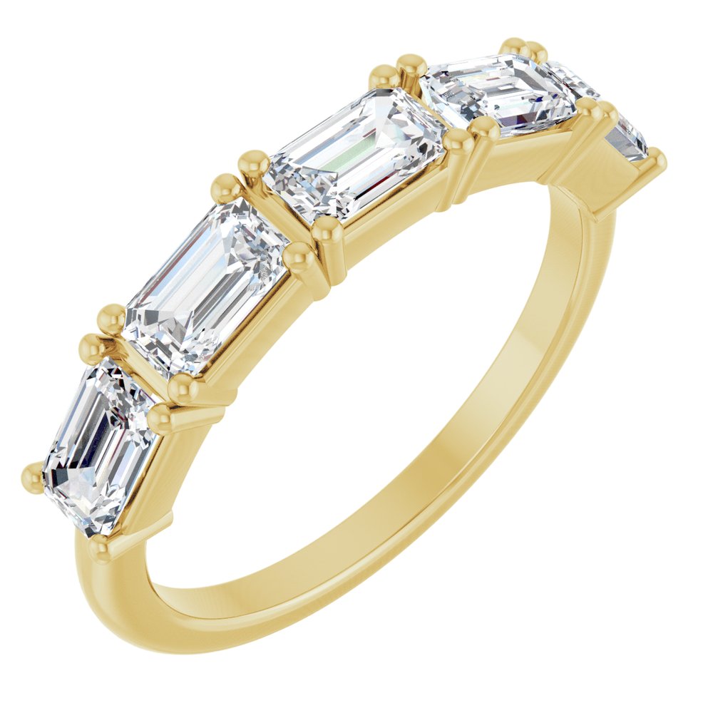 14K East West Emerald-Cut Diamond Anniversary Band-Embark Fine Jewelry