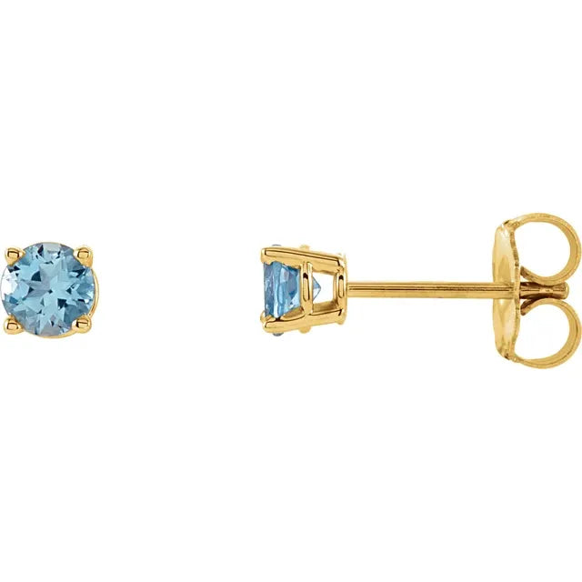 14K Essential Gemstone Studs