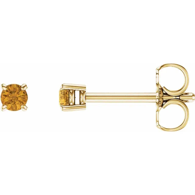 14K Essential Gemstone Studs