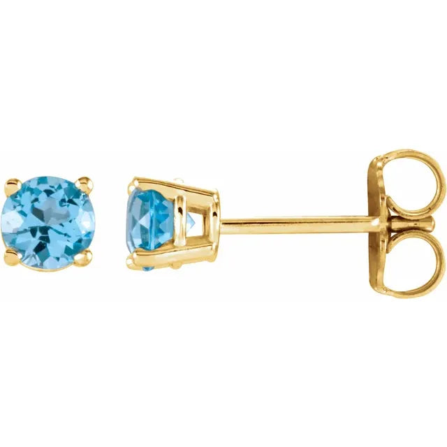 14K Essential Gemstone Studs