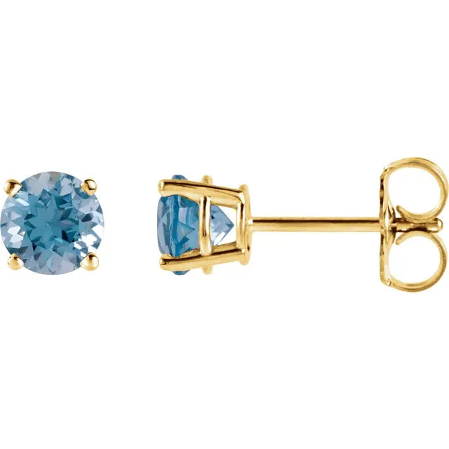 14K Essential Gemstone Studs