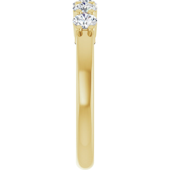 14K Five Stone Diamond Anniversary Band-Embark Fine Jewelry