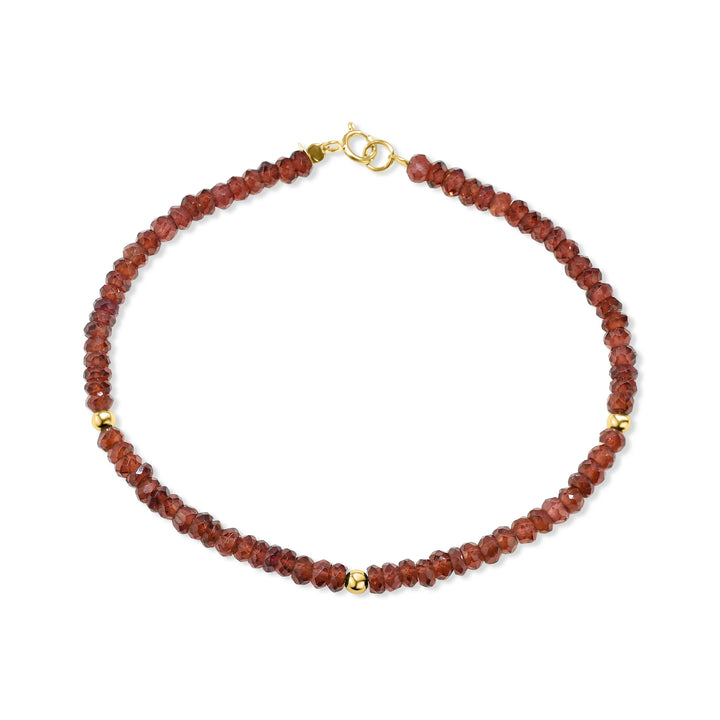 14K Gemstone &amp; Bead Bracelet