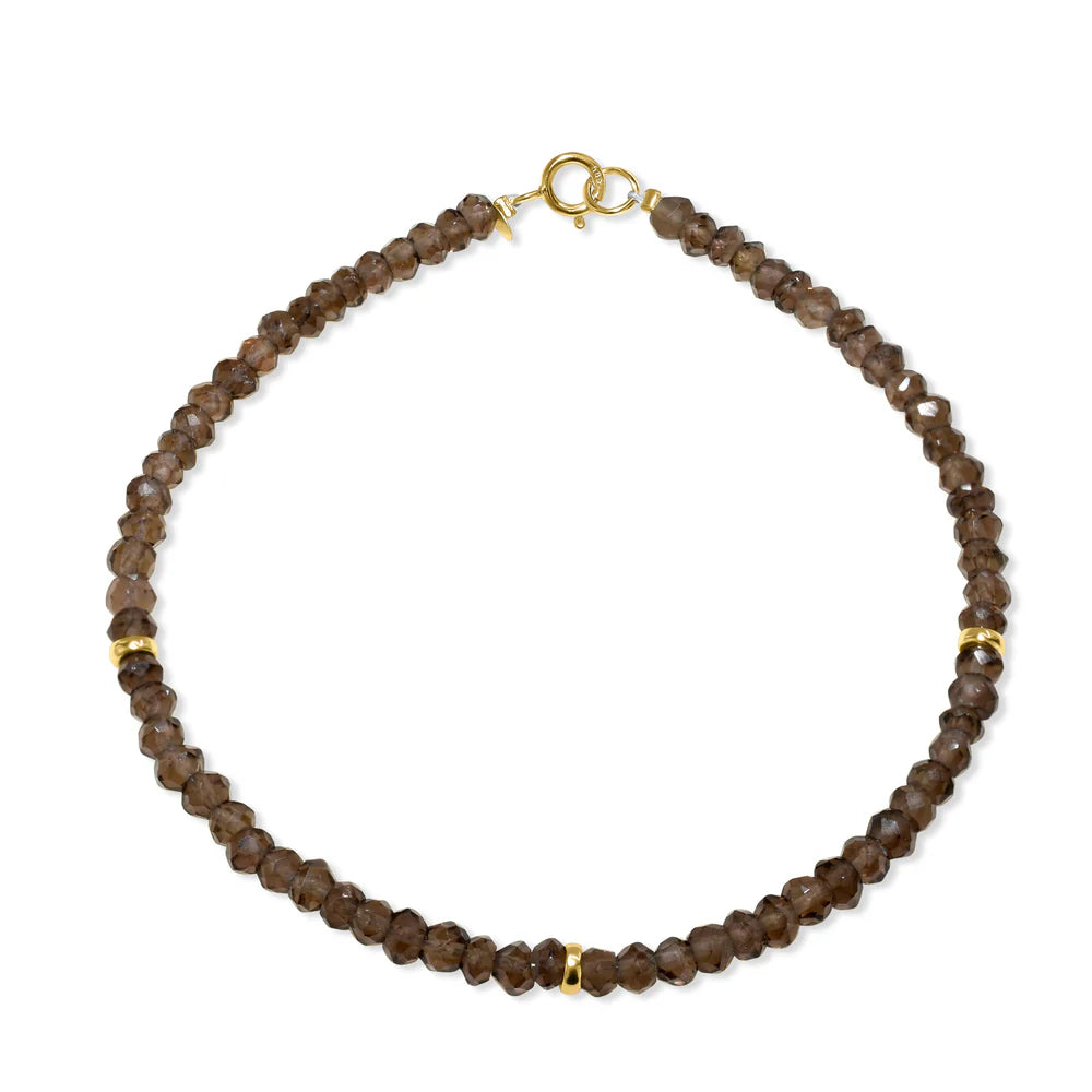 14K Gemstone &amp; Bead Bracelet