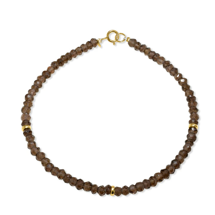 14K Gemstone &amp; Bead Bracelet