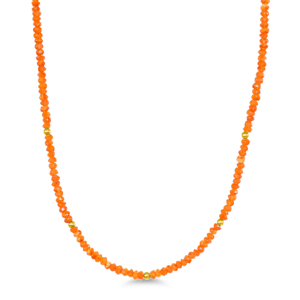 14K Gemstone &amp; Bead Necklace