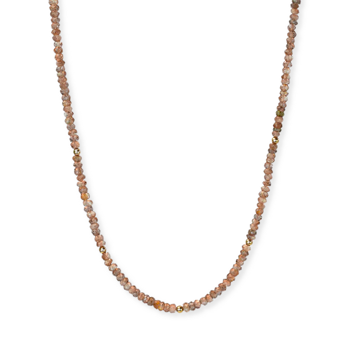 14K Gemstone &amp; Bead Necklace