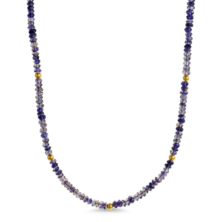14K Gemstone &amp; Bead Necklace