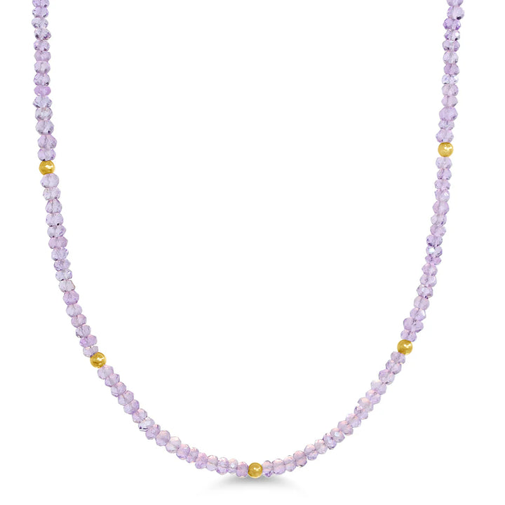 14K Gemstone &amp; Bead Necklace