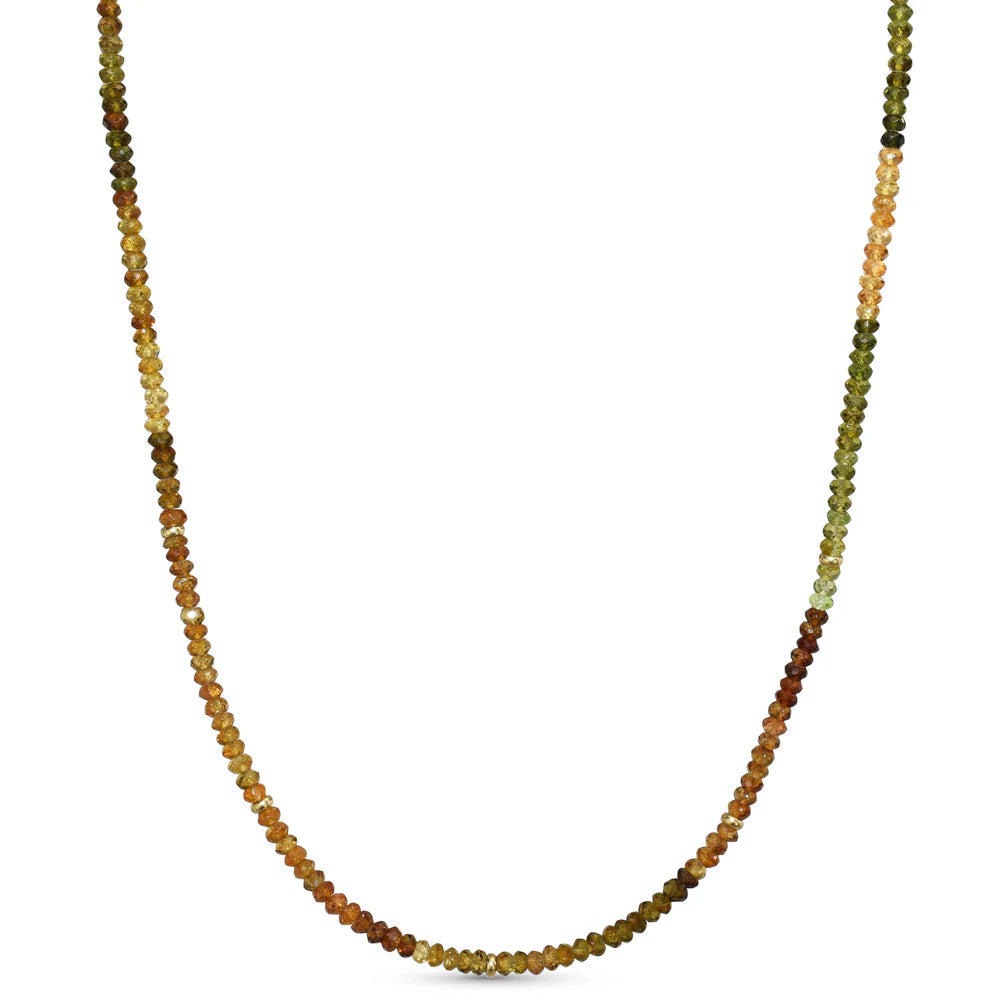 14K Gemstone &amp; Bead Necklace