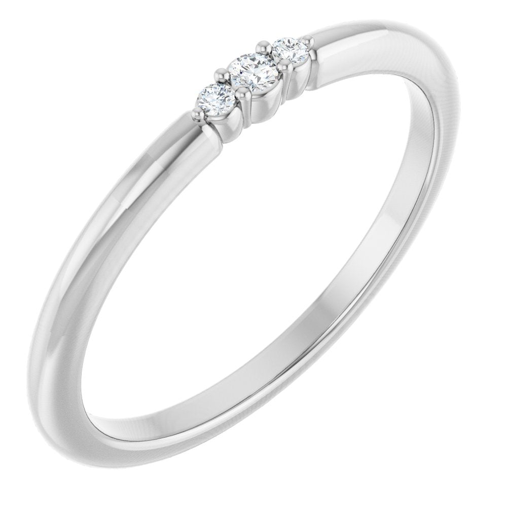14K Glimmer Diamond Stack Ring