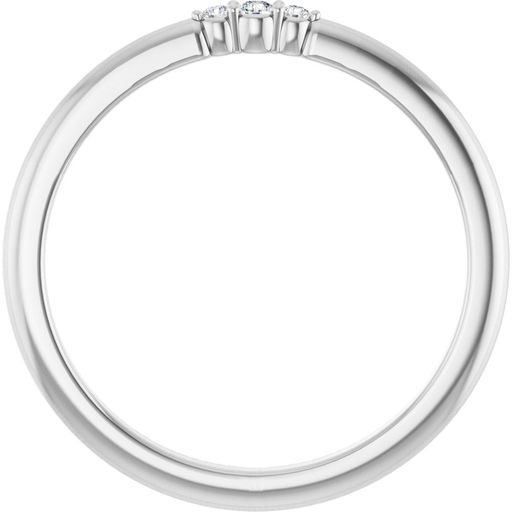 14K Glimmer Diamond Stack Ring