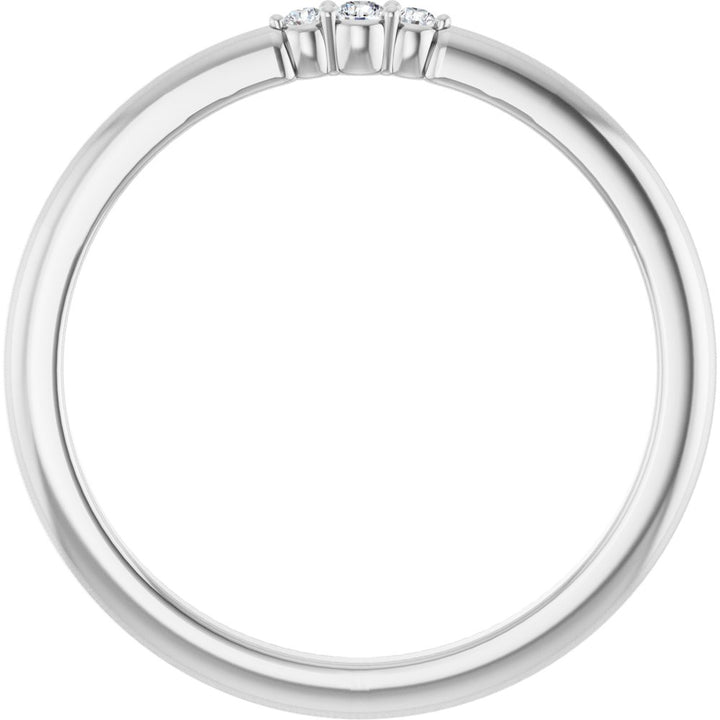 14K Glimmer Diamond Stack Ring
