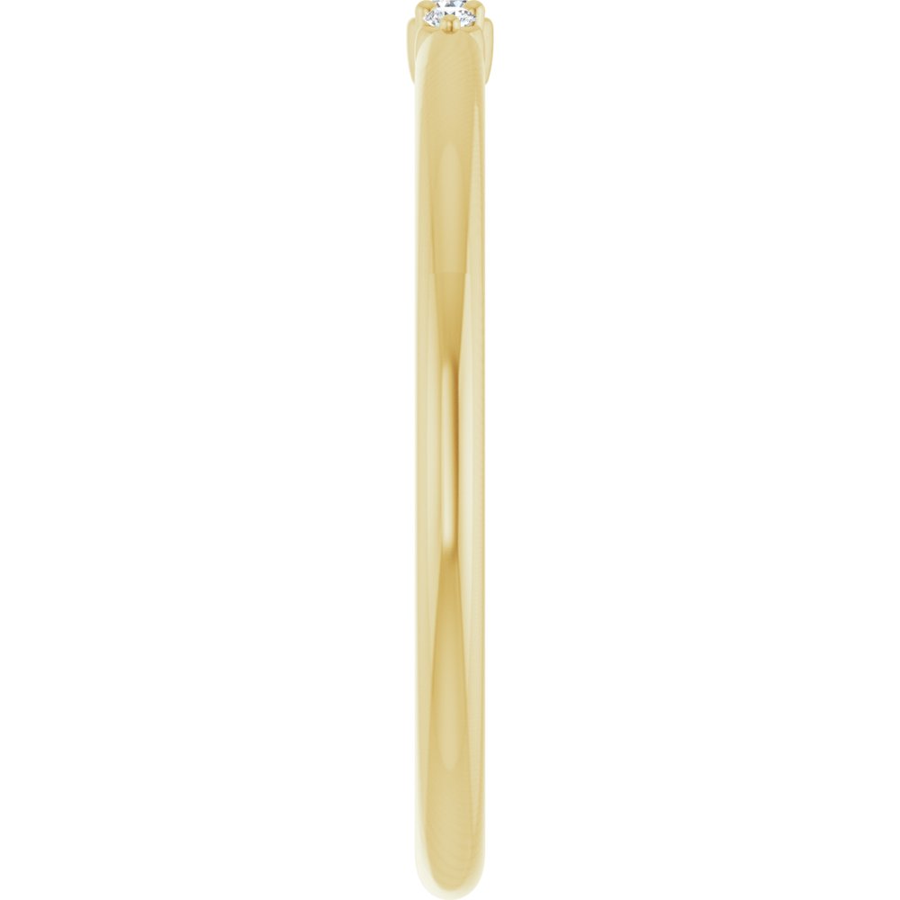 14K Glimmer Diamond Stack Ring