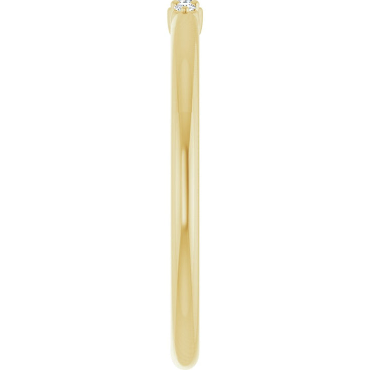 14K Glimmer Diamond Stack Ring