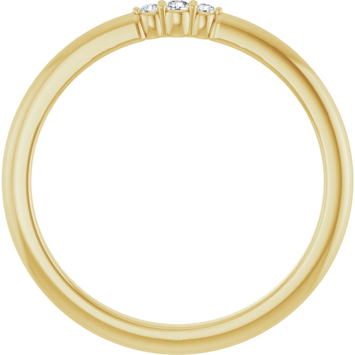 14K Glimmer Diamond Stack Ring