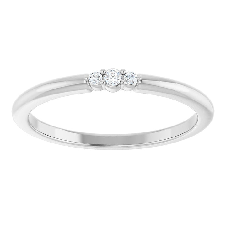 14K Glimmer Diamond Stack Ring