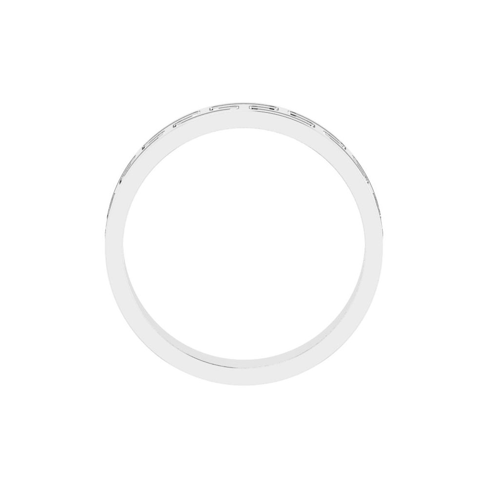 14K Greek Key Flat Band