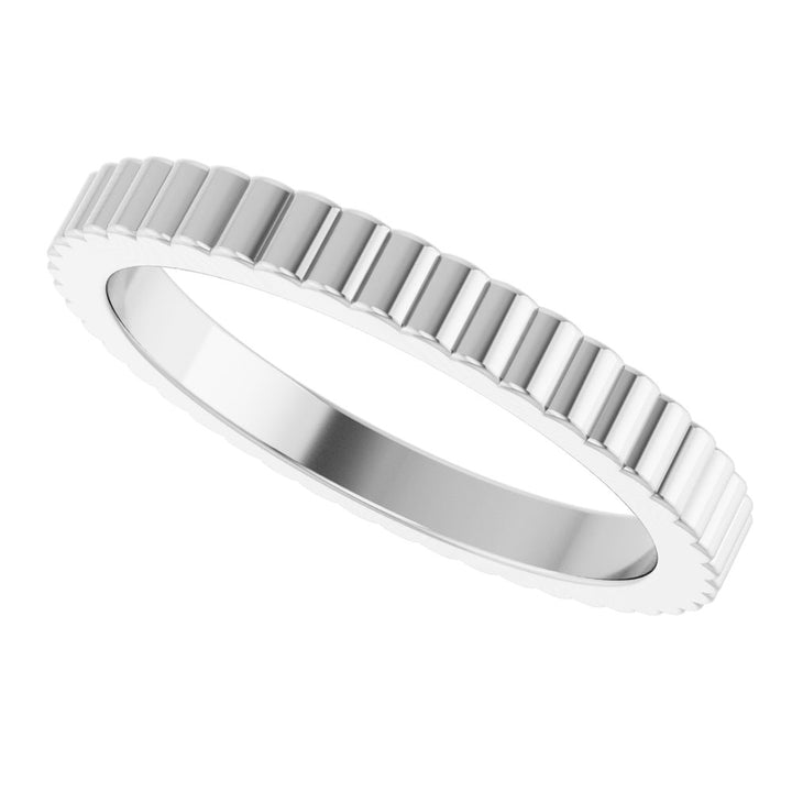 14K Grooved Band