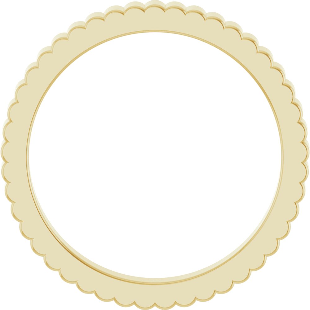 14K Grooved Band