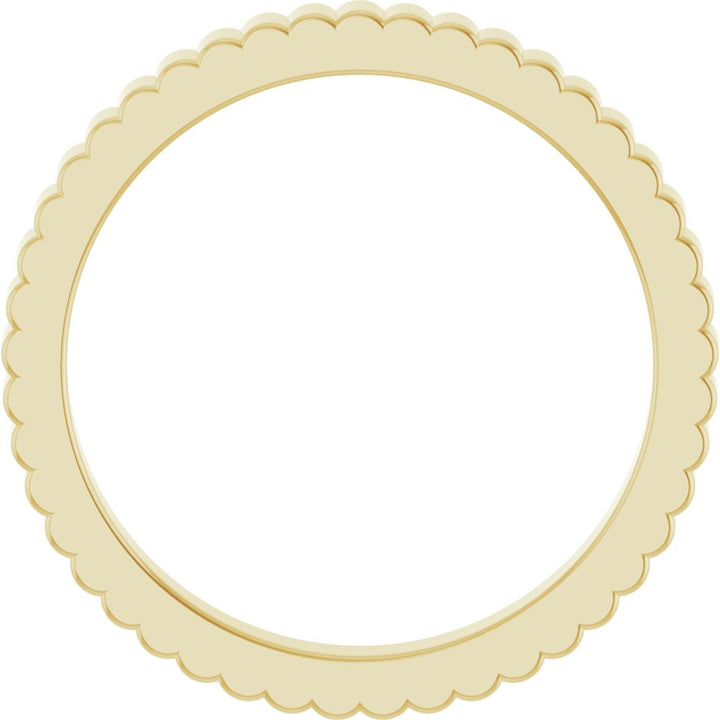 14K Grooved Band