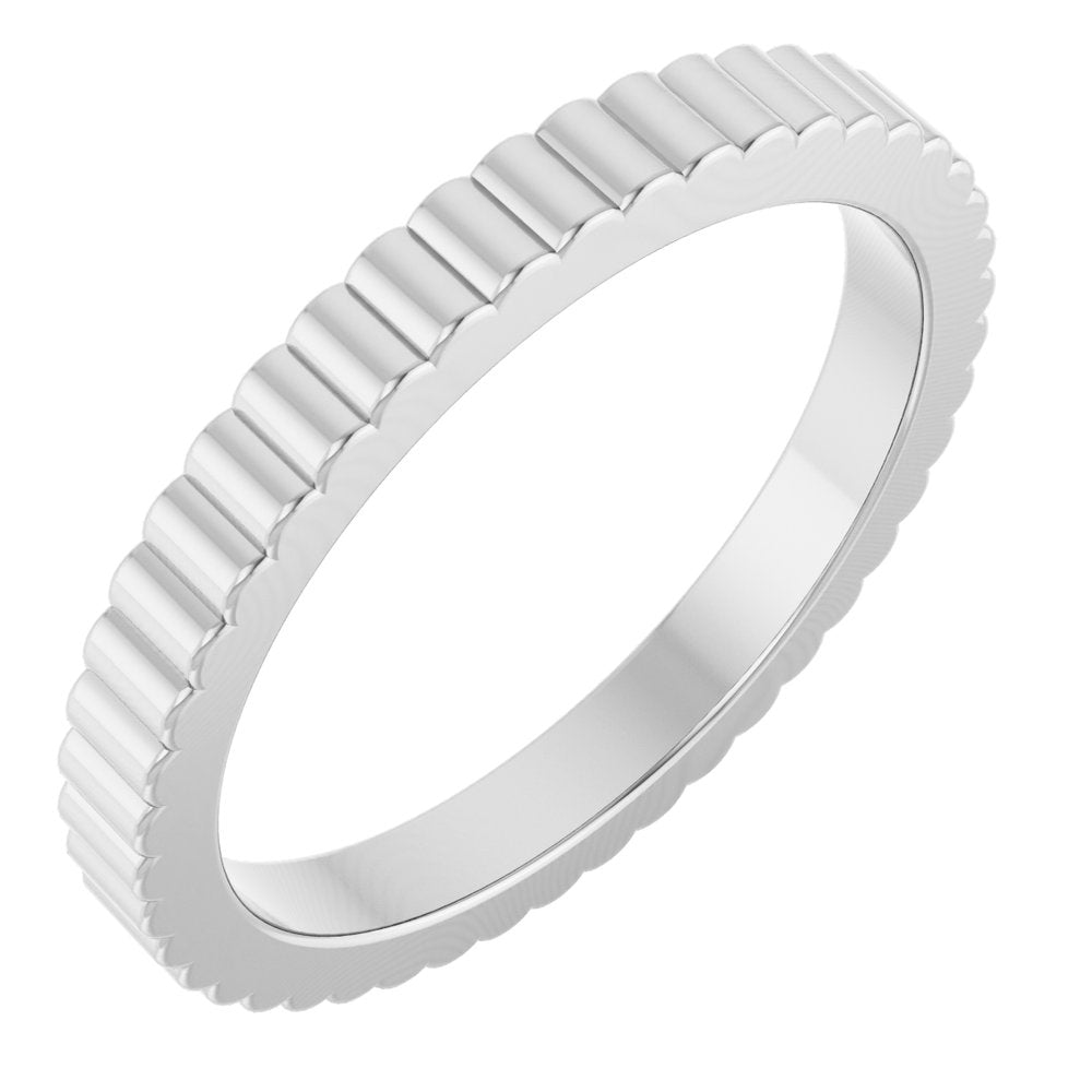 14K Grooved Band
