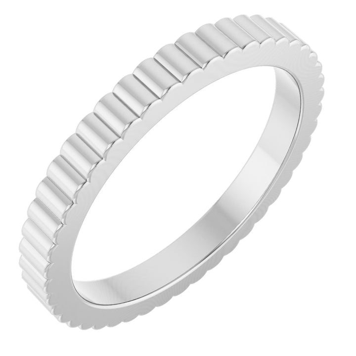 14K Grooved Band