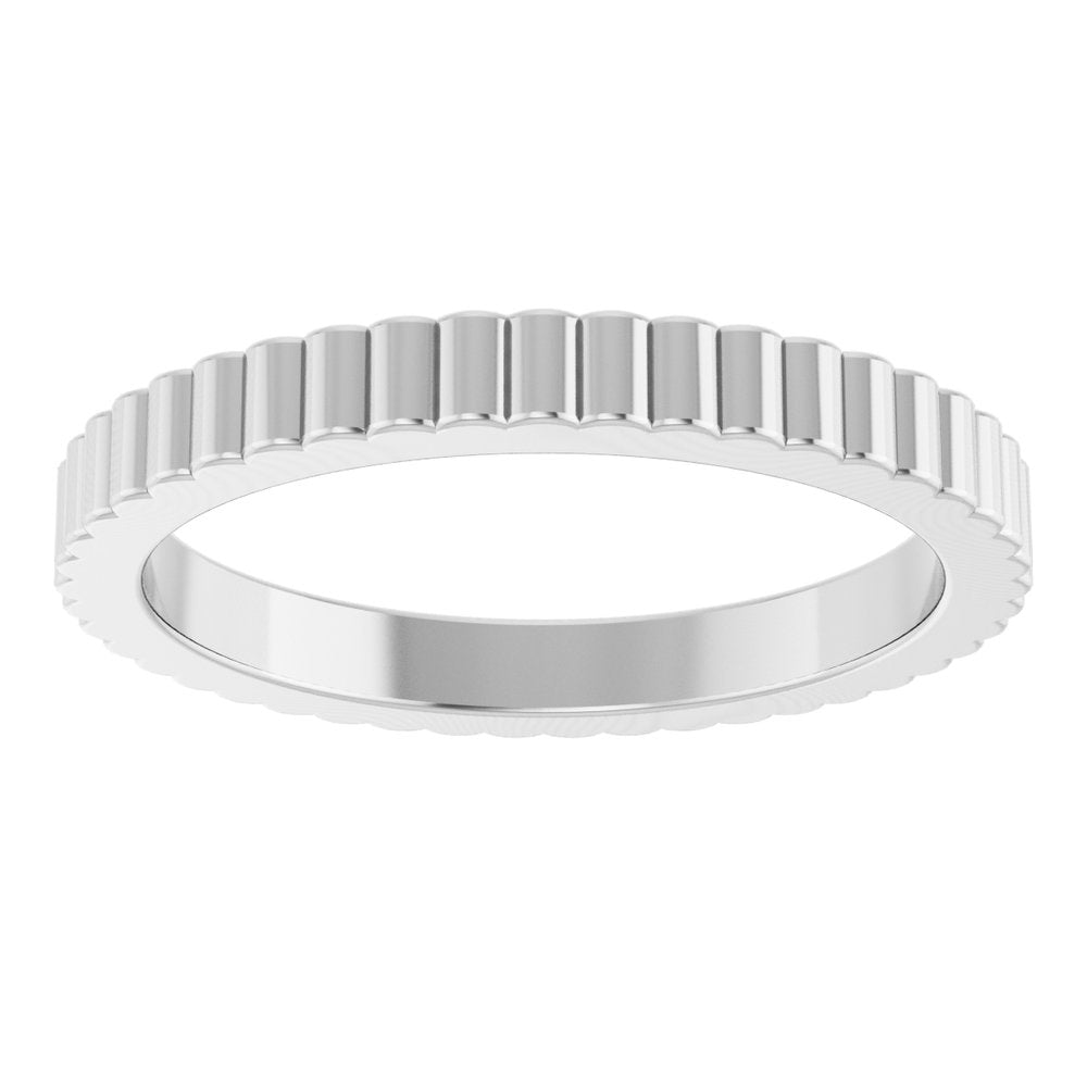 14K Grooved Band