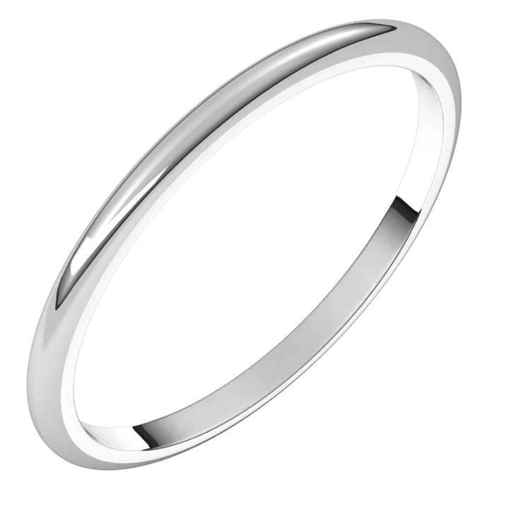 14K Half Round Band