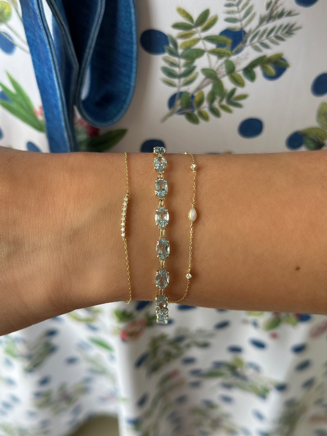 14K Lab Grown Diamond Bar Bracelet