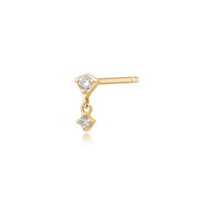 14K Lab Grown Diamond Drop Stud