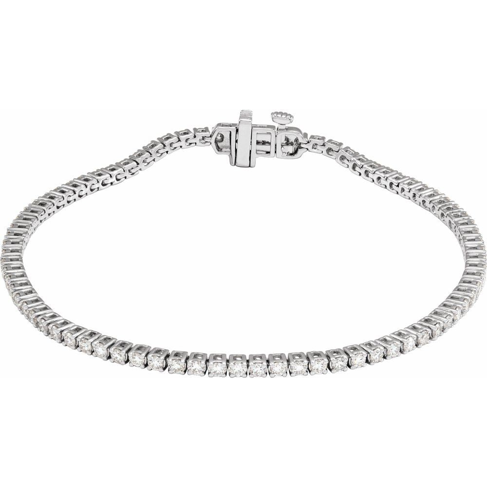 14K Lab Grown Diamond Line Bracelet