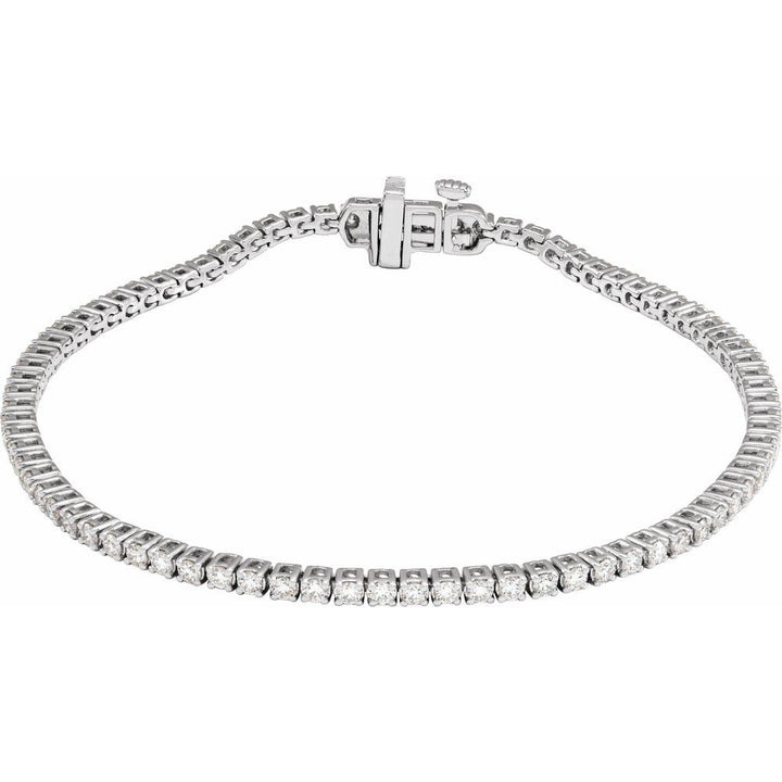 14K Lab Grown Diamond Line Bracelet