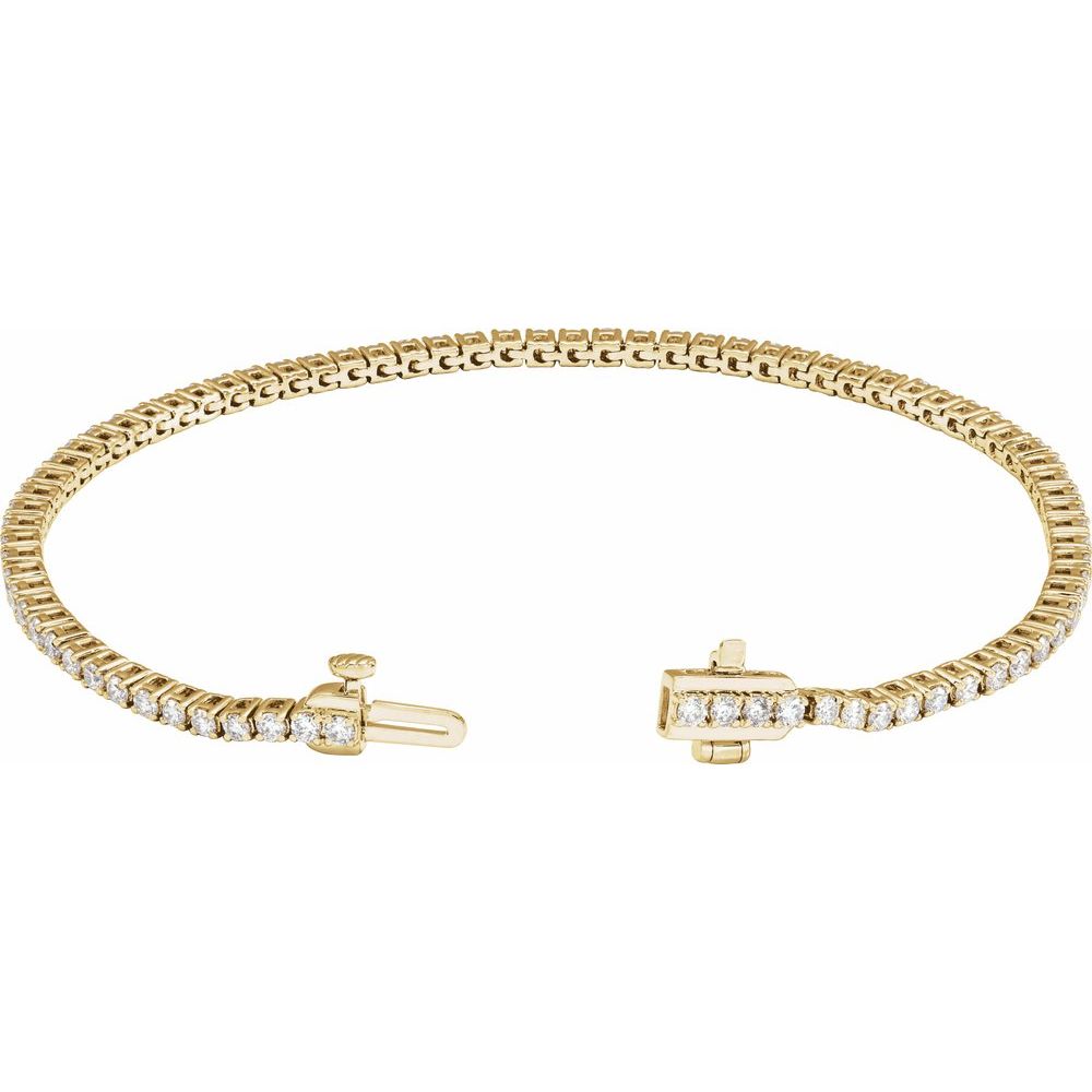 14K Lab Grown Diamond Line Bracelet