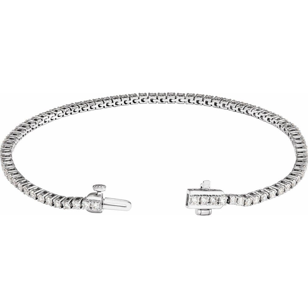 14K Lab Grown Diamond Line Bracelet