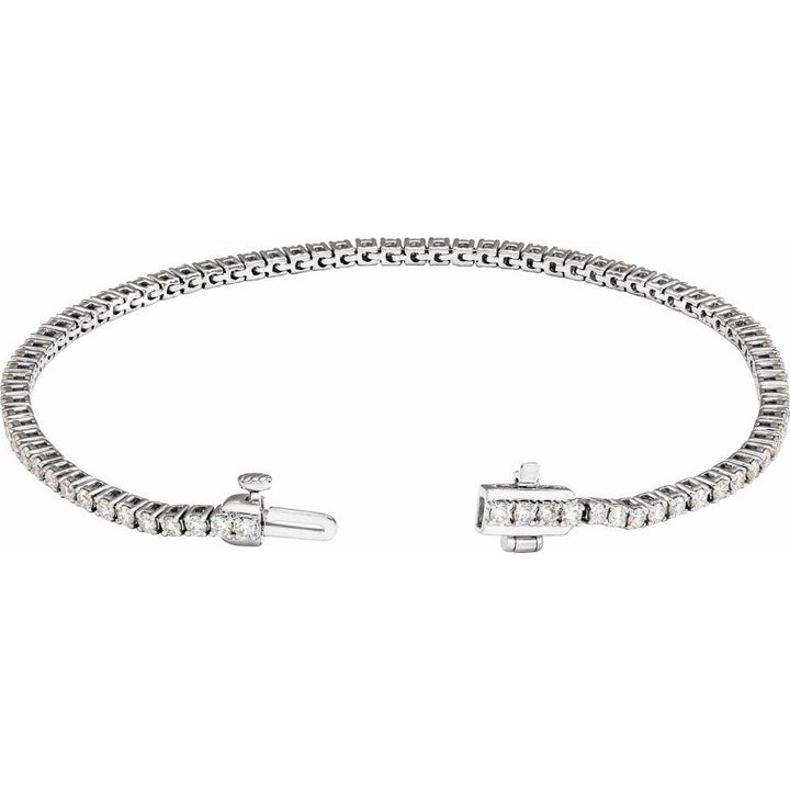 14K Lab Grown Diamond Line Bracelet
